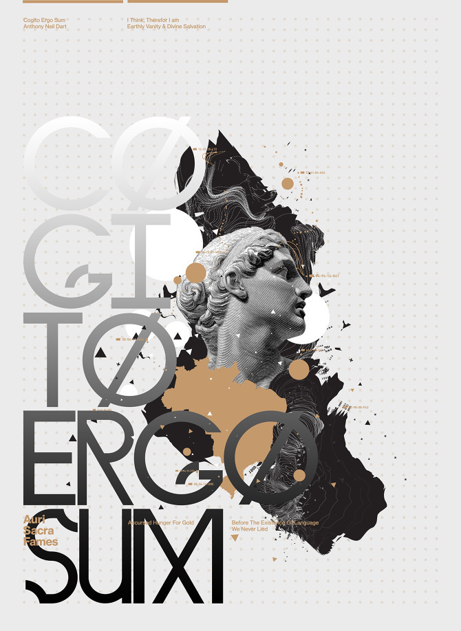 Auri Sacra Fames - Anthony Neil Dart #graphic #typography