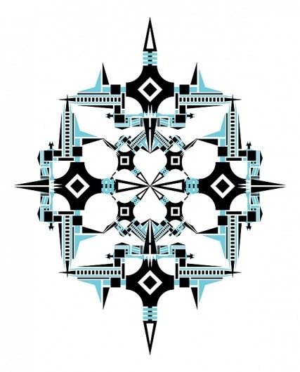 Vector Drawings - February and March on the Behance Network #vector #pattern #nice #snow #unique #crazy