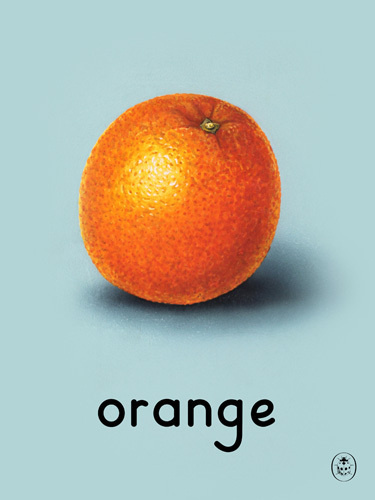 orange Art Print by Ladybird Books Easyart.com #print #design #retro #artprints #vintage #art #bookcover