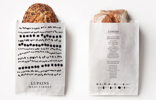 Lupains — designed by Les Bons Faiseurs, France #packaging #france #bread #grains