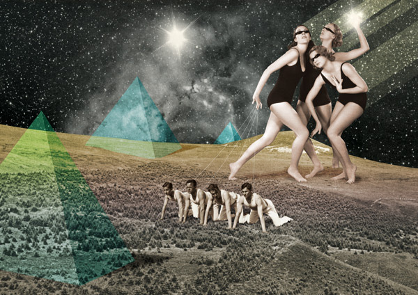Perpendicular Dreams (part 2) Julien Pacaud • Illustration • Perpendicular Dreams #pyramids #collage
