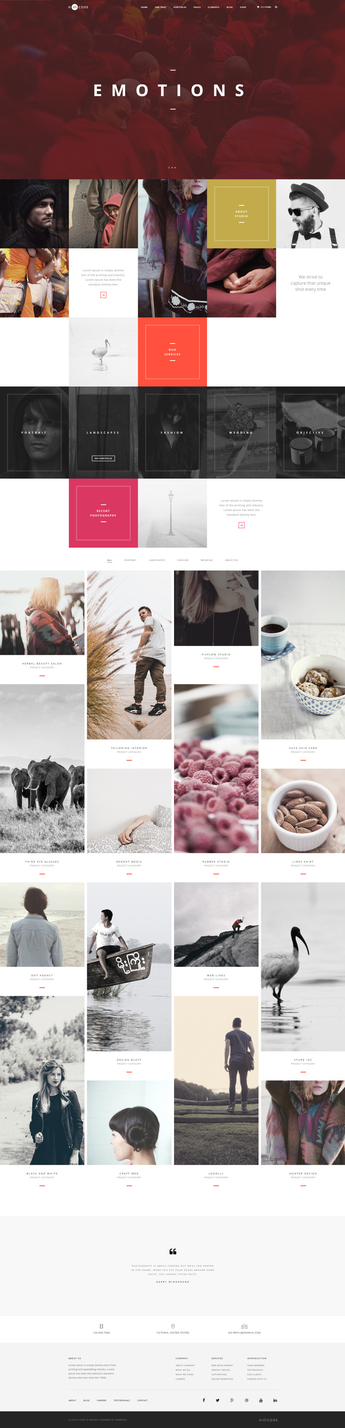 H-Code #Responsive & #Multipurpose #OnePage and #MultiPage #Template For #Photography by #ThemeZaa http://goo.gl/ygs4kX