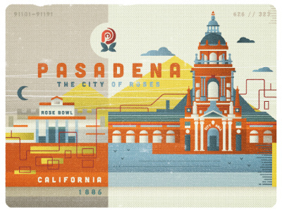 Pasadena shot by Ricky Linn #illustration #linn #ricky #pasadena