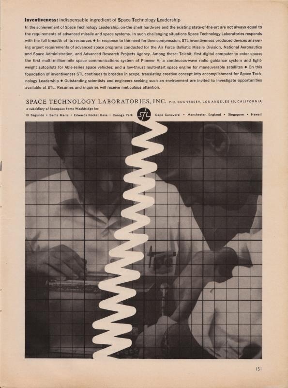 All sizes | Space Technology Laboratories Ad | Flickr - Photo Sharing! #geometry #wave #vintage #poster #science