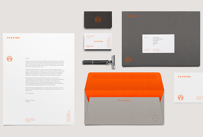 Tenzing Skincare by Mash Creative and Socio Design #print #graphic #design #business #card #stationary