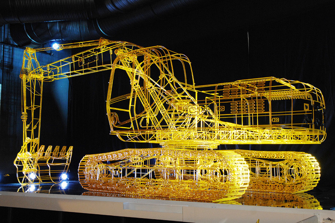 Conceptual, fine art, sculpture, yellow