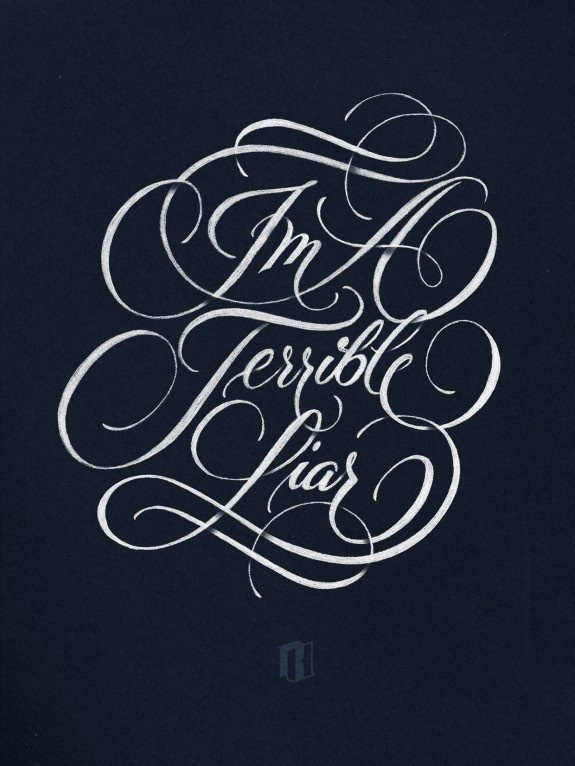 Ryan Hemrick Terrible Liar Typography #type #design #script #lettering