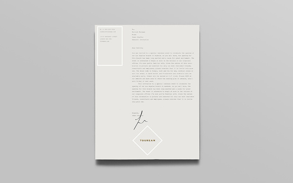 Anagrama | Tourean #letterhead #branding #typography