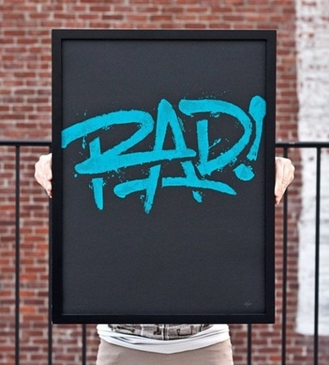 Typeverything.com Rad! Poster by 55 Hi's. - Typeverything #rad #typography