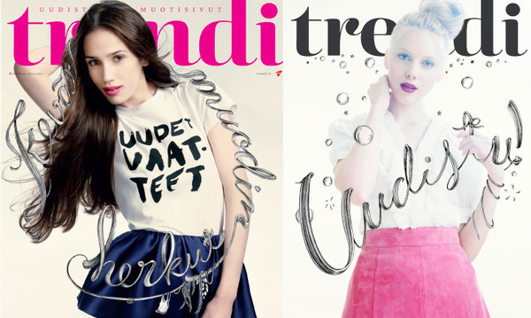 Typocovers for Trendi #cover #trendi #magazine