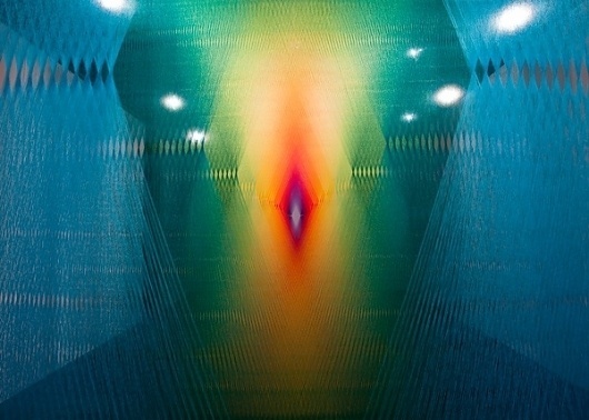Rainbow Thread Art (8 pics) - My Modern Metropolis #thread #dawe #gabriel #art #rainbow