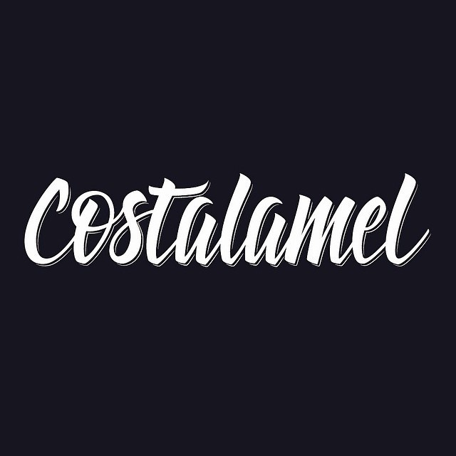 Costalamel branding by Virgulillas Design Studio Barcelona - https://www.behance.net/gallery/21841213/Costalamel-clothing #calligraphy #lettering #letters #script #branding #white #virgus #black #brand #virgulillas #brush #custom #barcelona #type #studio #bw #typography