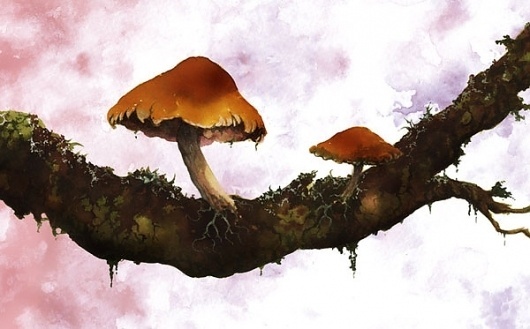 Juxtapoz Magazine - Arik Roper Illustration | Illustration #arik #juxtapoz #roper #moonhawk #art #psychedelic