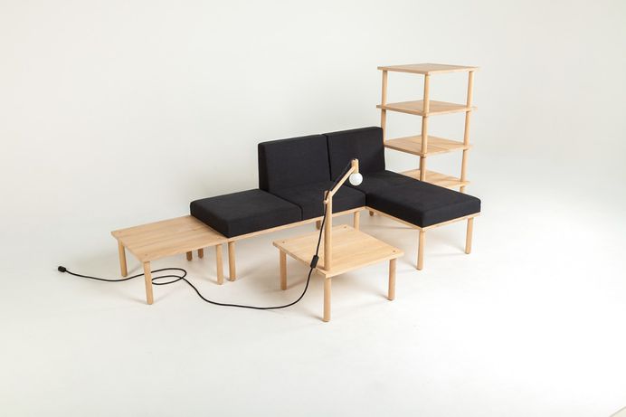 Modular Minimalism: 5-Part Kit to Create Infinite Furniture | Urbanist