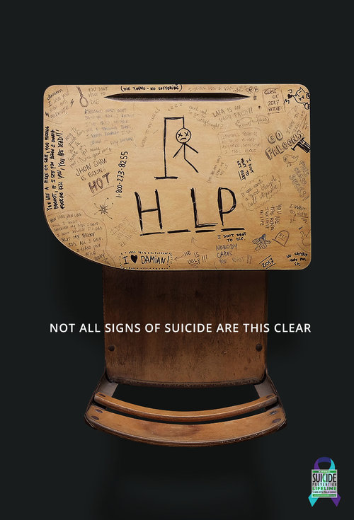 Advertising against suicide #Advertising #poster #type