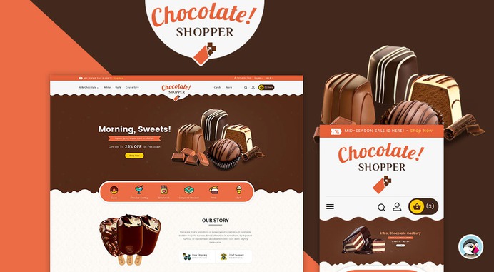 #Chocolate #Cream - #Prestashop #Responsive #Theme | #TemplateTrip #eCommerce #Website #Design #Template