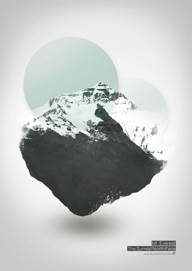 Mount Everest – The Surreal Northface – Illustration by Dirk Petzold | WE AND THE COLOR #illustration