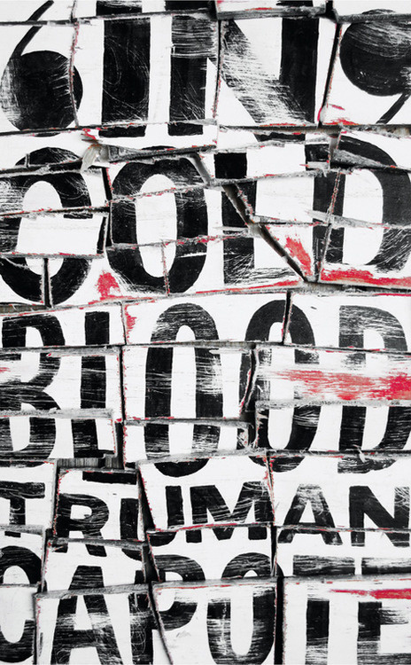 "In cold blood" by Jonathan Gray. #design #graphic #typography