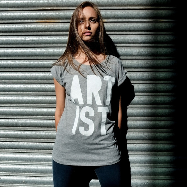 Artist Roll Sleeve (Grey) #tshirt #photography #fashion #artist #typography
