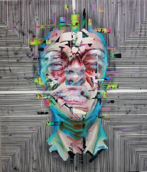 Justin Bower | PICDIT #design #paint #portrait #glitch #art #painting