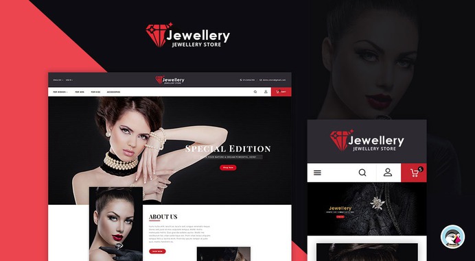 #Jewelry - #Imitation #Art Store - #Prestashop #Responsive #Theme | #TemplateTrip #eCommerce #Website #Template