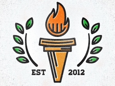 Dribbble - Education Logo by Adam Grason #vector #branding #education #fire #logo
