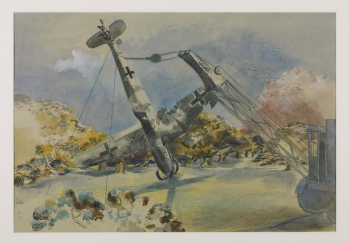 Paul Nash, The Messerschmidt in Windsor Great Park, 1940
