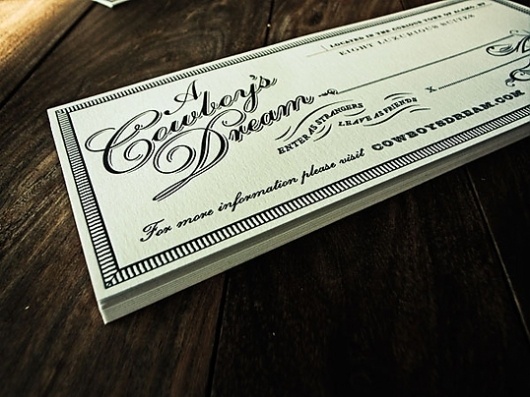 A Cowboy's Dream : Lovely Stationery . Curating the very best of stationery design #kuro #a #stationary #cowboys #dream