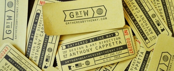 Gathered By The Way - Anthony Cappetta #globe #business #branding #tickets #industrial #identity #roll #personal #cards #ticket
