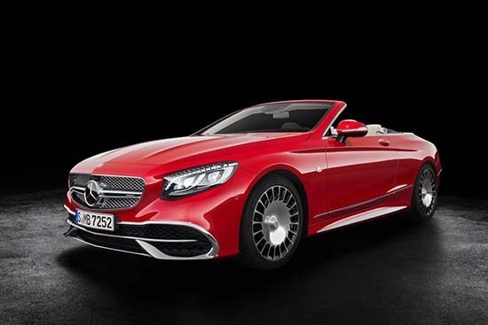 Mercedes-Maybach's S650 Cabriolet Has Swarovski Headlamps #MercedesMaybach #Maybach #sclass #cabriolet #LAAutoShow #Dreamcar #Cartastic #