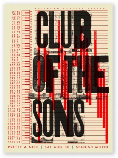 SCOTT CAMPBELL #club #sons #poster #typography