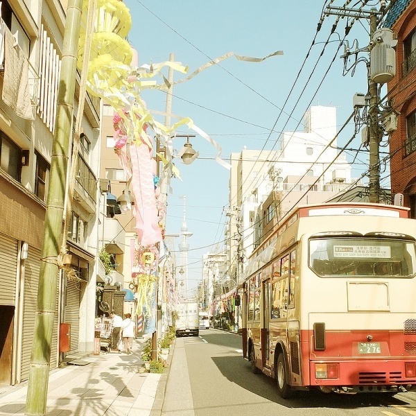 At the end of the road. | Flickr - Photo Sharing! #bus #sky #tokyo #photography #skytree #japan