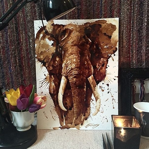 I Use Coffee To Draw Detailed Paintings Of My Favourite Characters | Bored Panda #coffee #painting