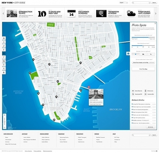 repponen: NY City Guide #interface #map #guide