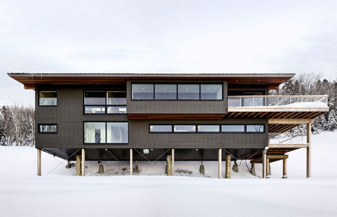 Ski Chalet by Robitaille.Curtis - #architecture, #house, #home, #decor, #interior, #homedecor,