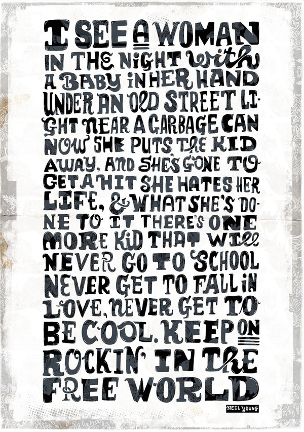 Neil Young Rudi de Wet Studio ☺ #young #wet #neil #rudi #de #studio #typography