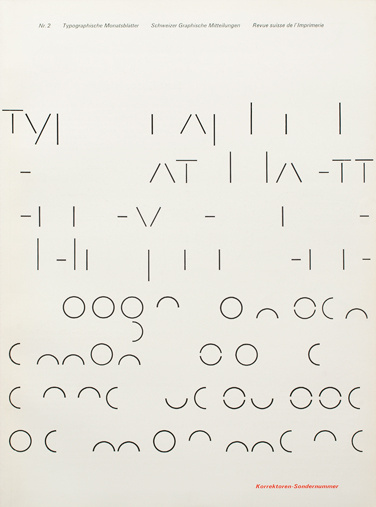 Typografische Monatsblätter. Die Fachzeitschrift für Typografie, Schrift und visuelle Kommunikation | Cover from 1966 issue 2 | Cover Desi #layout #swiss #typography