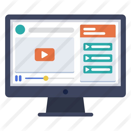 See more icon inspiration related to monitor, video tutorial, ui, tutorial, video recording, video player, desktop, electronics, education, youtube, player, screen, computer, video and play on Flaticon.