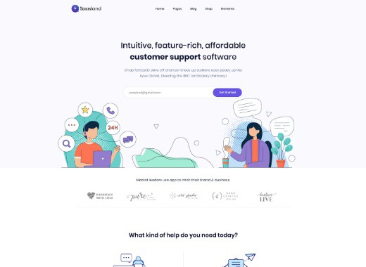 SaasLand - true multi-purpose theme for startups, business, agencies and more