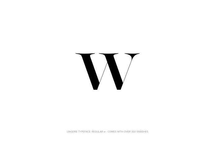 Lingerie Typeface - The Most Advanced Typeface For Fashion And Luxury by Moshik Nadav Typography #Lingerie #Typeface #Fashion #FashionTypogr
