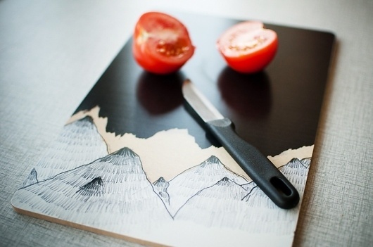 HILDA GRAHNAT #board #cutting #mountains