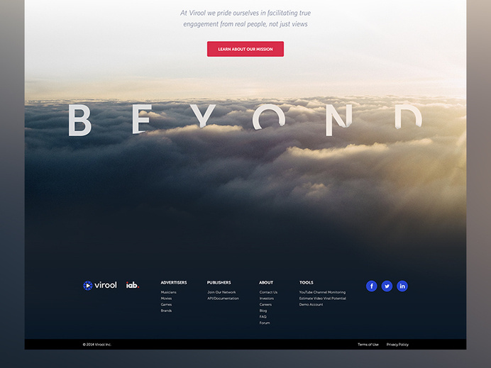 Footer concept #layout #footer #image