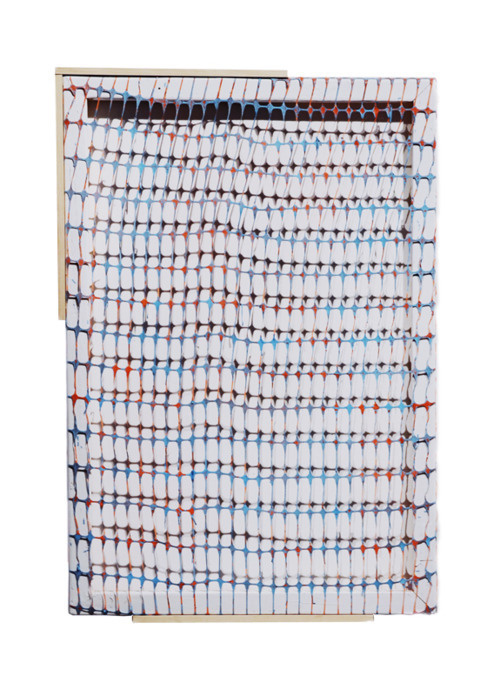 andrewlaumann:Cloak INet,Â Latex, Wood2012Â Hallowed Ground @ Pent House Gallery #grid #frame #installation