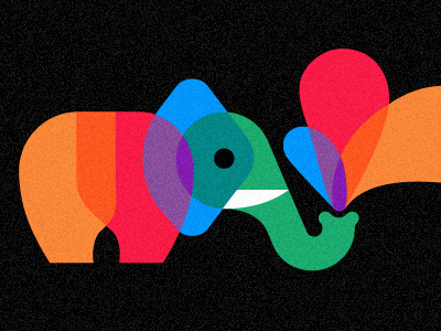 Playful Pachyderm by Chris Parks #illustration #parks #chris #elephant