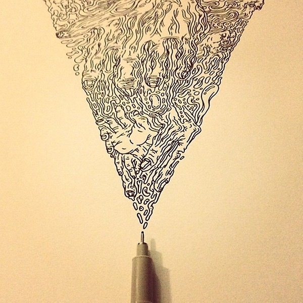 Drawing last night then accidentally came up with an ad campaign for Micron #draw #micron