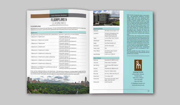 Brochure design idea #201: Luxury Residence Brochure