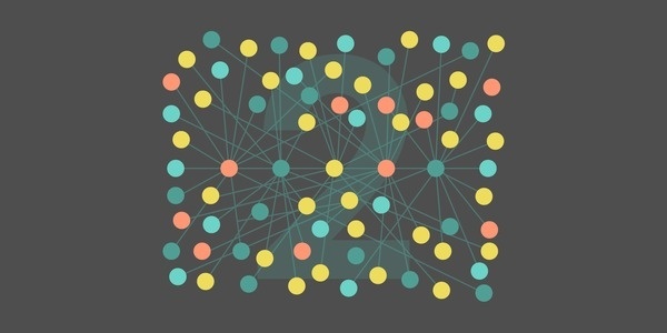 Network #flat #vector #lines #cloud #dots #illustration #network #web