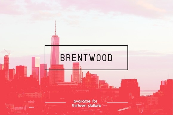 Brentwood Font