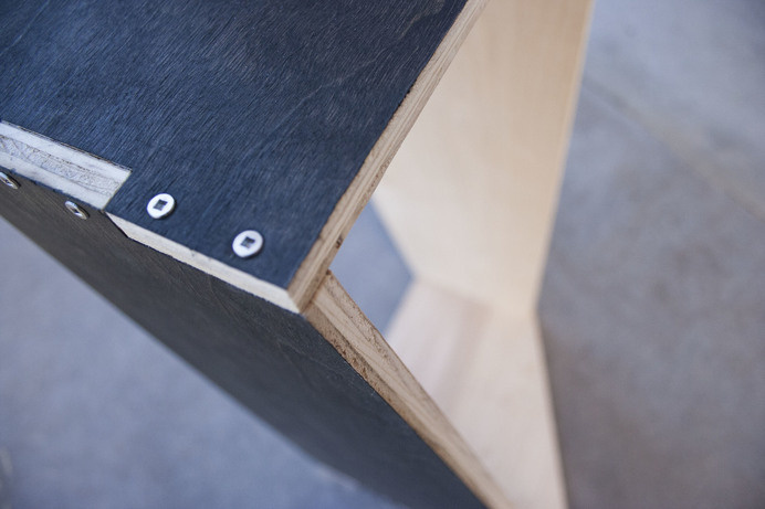 VERONICA MAE | pende stool #flat-pack #design #ebony #stool #furniture #plywood