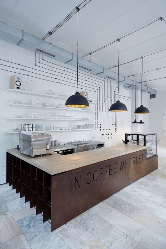 modern industrial interior lighting